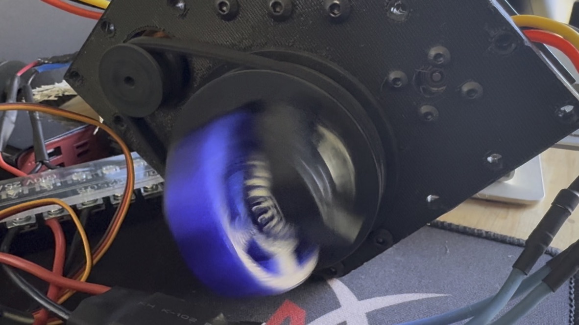 3D-Printed Swerve Module in action
